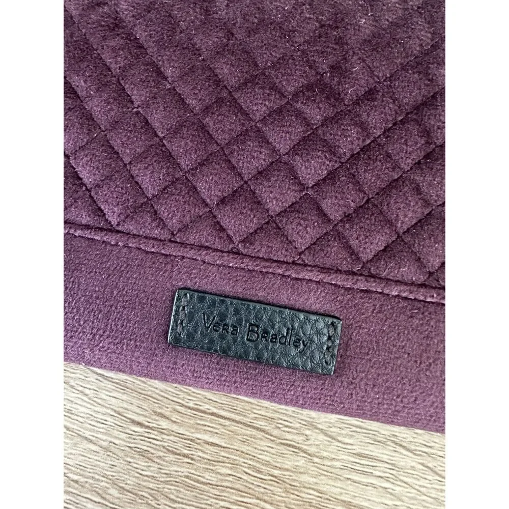 Vera Bradley Iconic RFID Slim Wristlet Wallet Blackberry Wine Velvet Brand New